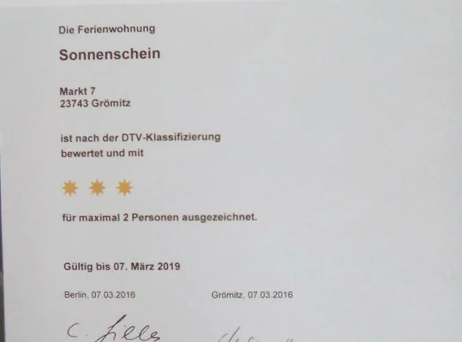 Sonnenschein Inkl Strandkorb Vom 01 05-15 09 Lägenhet Grömitz